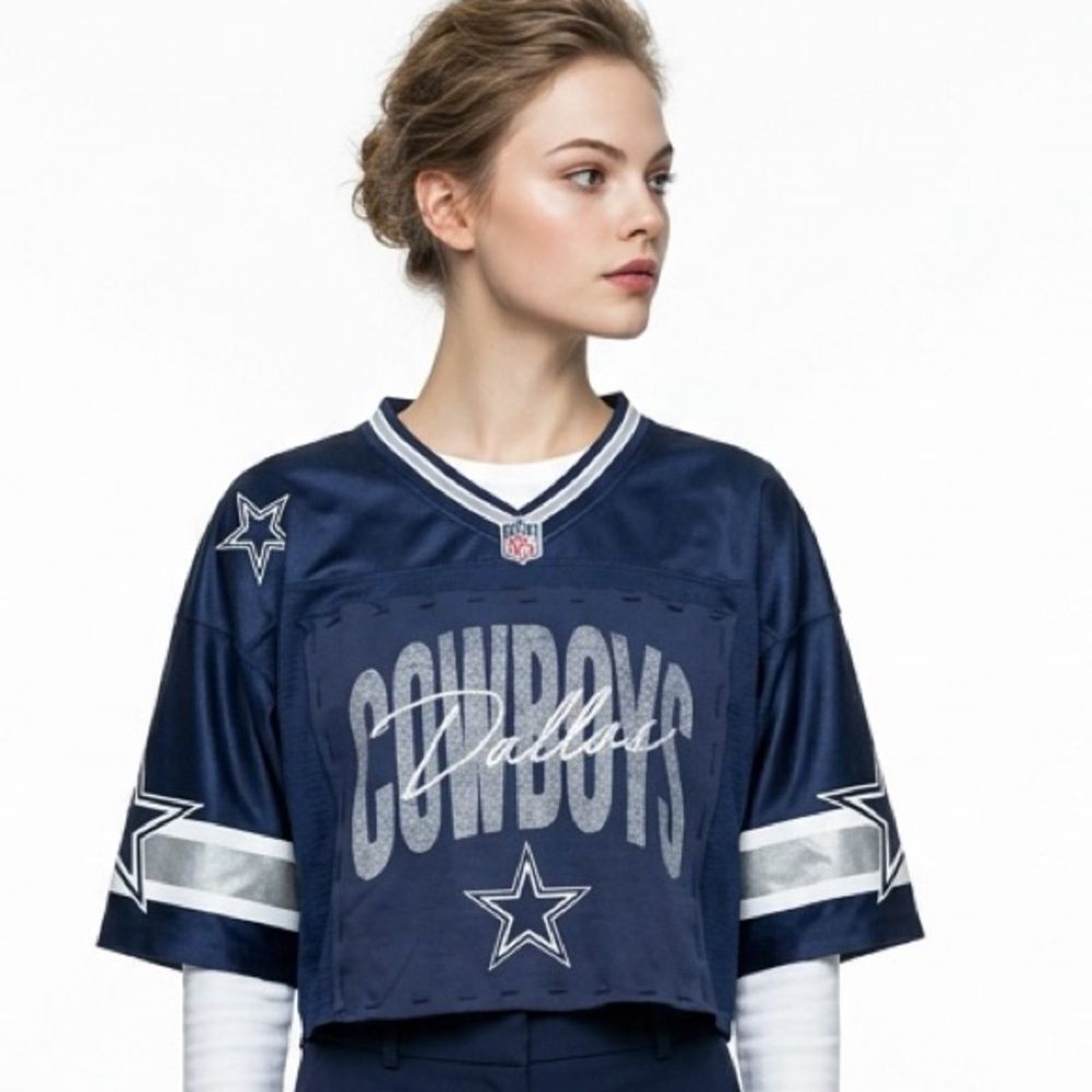 DALLAS COWBOYS Upcycled NFL Pro Line Jersey Fits Up To A Women’s XXL NEW